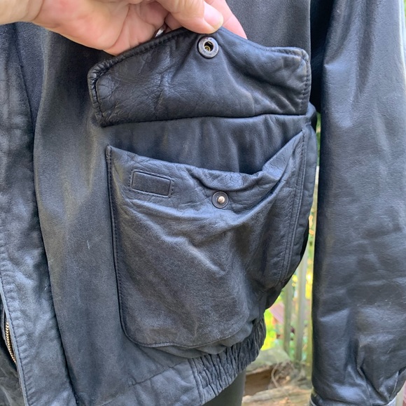 Sea Dream leather black motorcycle jacket Men’s L - Picture 4 of 16